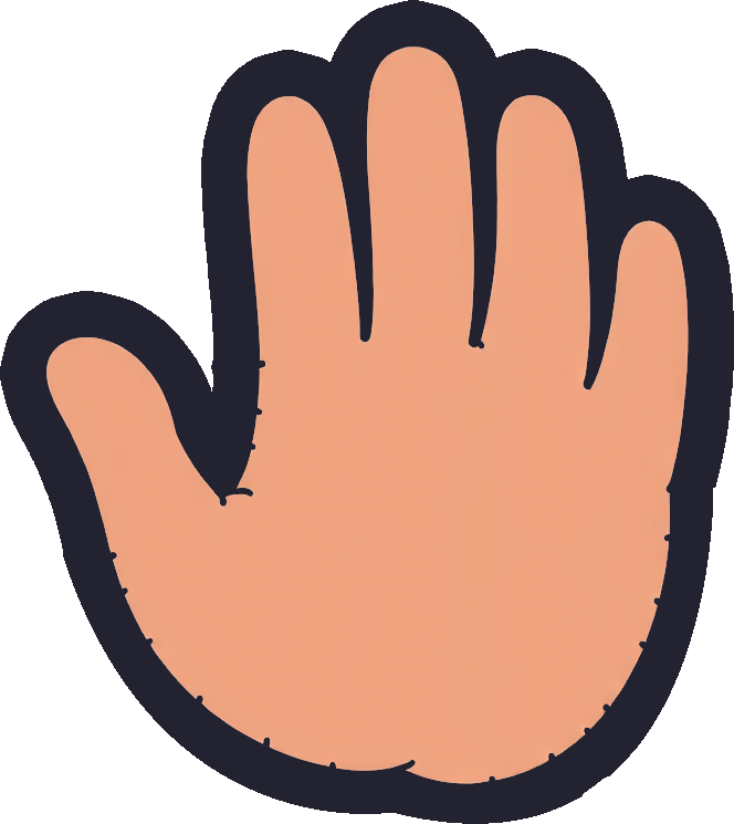 orange hand